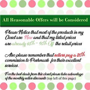 All REASONABLE Offers will be Considered!